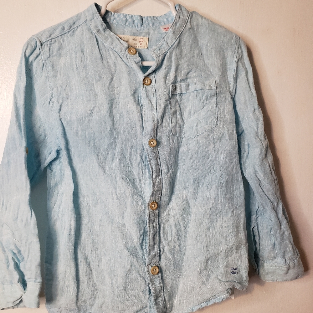 ZARA Blue Cotton Shirt